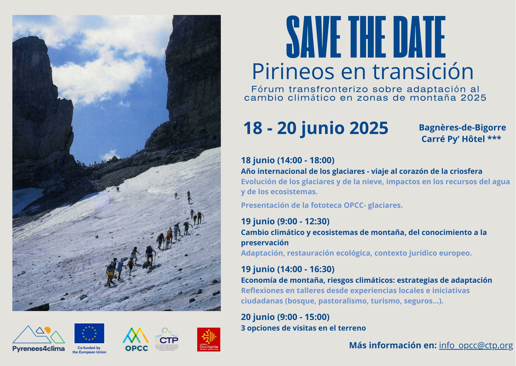 Save the date Forum en Transición