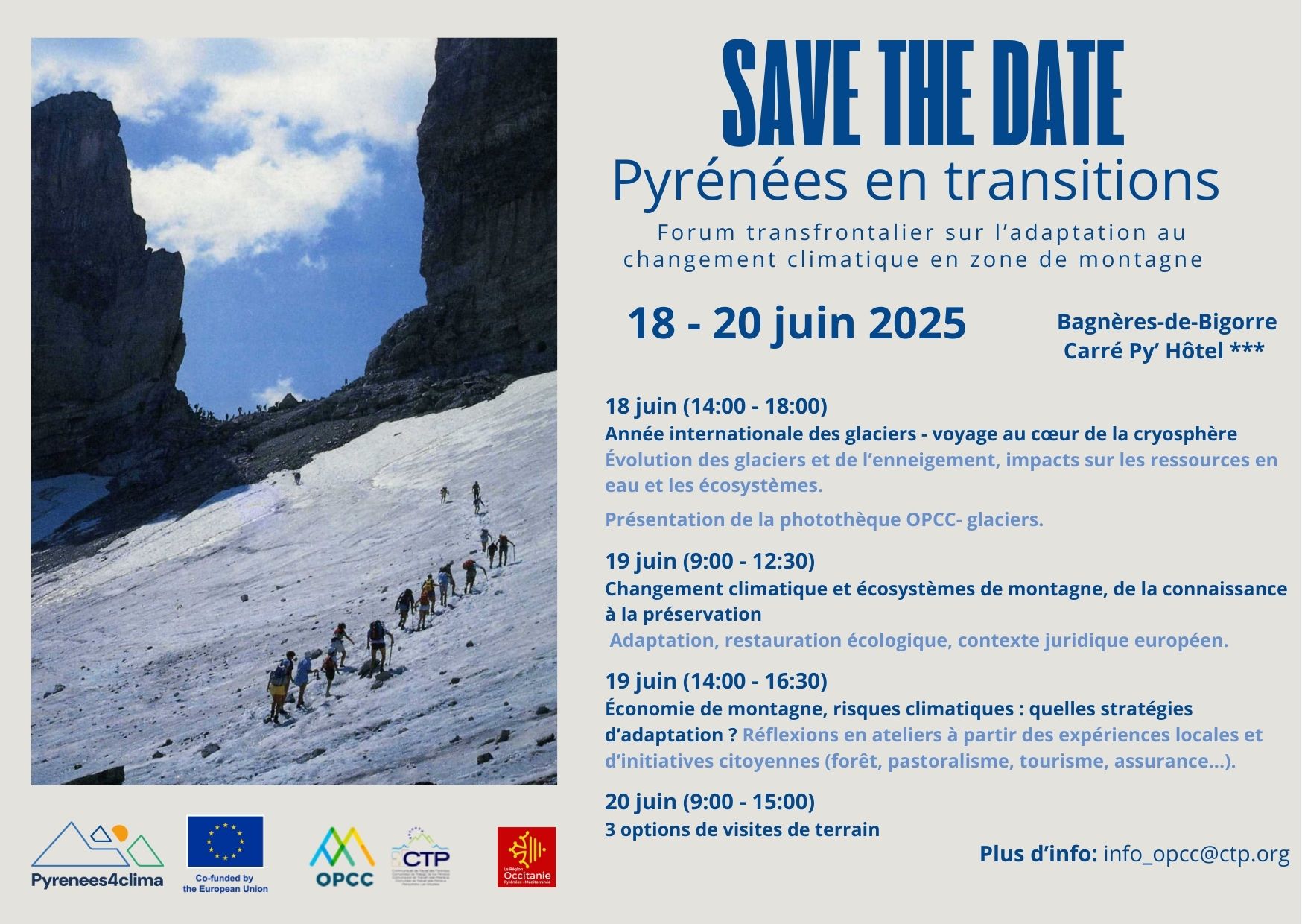 Save the date Forum Pyrenées en Transicions
